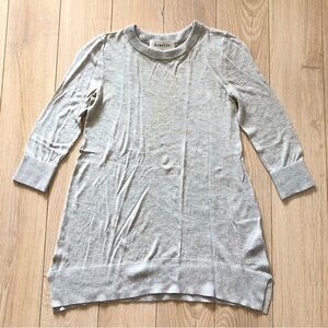 Aritzia Babaton Silk Blend Knitted Top in Light Gray Heather Size XS